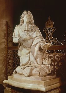 Løftet til Ludvig XIII (1601–43) detalj av Ludvig XIV (1638–1715) 1715 (marmor)